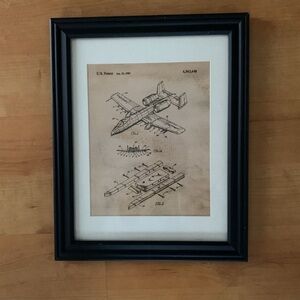 A10 Warthog Patent Wall Art: Veteran Gift, Air Force Art, Pilot Gift